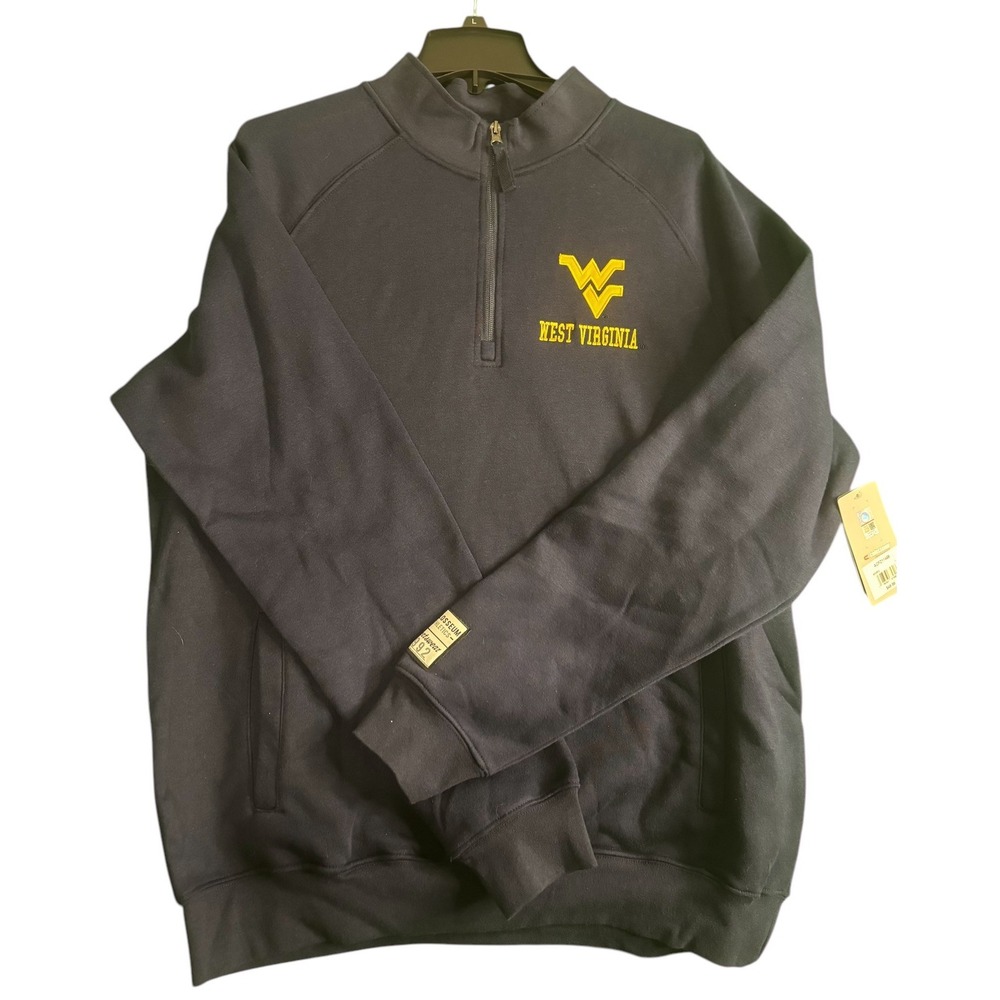 West Virginia University Sweater Mens Large Colosseum Navy Blue WVU Mountaineers